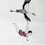 Плитка с узором Аист варинант исполнения - 2 | Loft Concept в Краснодаре