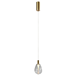 Подвесной светильник со стеклянным плафоном в форме капли NAOMI drop transparent glass варинант исполнения - 2 | Loft Concept в Краснодаре