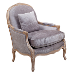 Кресло Ava Classical Armchair brown and grey velour варинант исполнения - 1 | Loft Concept в Краснодаре