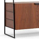 Стеллаж из орехового дерева Olson Rack варинант исполнения - 4 | Loft Concept в Краснодаре