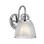Бра с прозрачным рифленым плафоном в форме колокола Quoizel варинант исполнения - 1 | Loft Concept в Краснодаре
