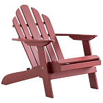 Уличное кресло из массива акации Adirondack Wooden Chair Red варинант исполнения - 1 | Loft Concept в Краснодаре