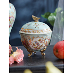 Шкатулка голубого цвета с цветочными орнаментами Blue Garden варинант исполнения - 3 | Loft Concept в Краснодаре