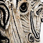 Арт-Объект из нитей Черно-Белый портрет Joana Schneider  варинант исполнения - 1 | Loft Concept в Краснодаре