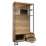 Стеллаж под TV в стиле лофт с открытыми полками и 2-мя ящиками Urban Style Space варинант исполнения - 2 | Loft Concept в Краснодаре