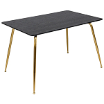 Обеденный стол на металлических ножках Casey Brass Dining Table варинант исполнения - 1 | Loft Concept в Краснодаре