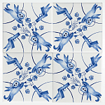 Плитка с узором 2 кота 2 пистолета варинант исполнения - 2 | Loft Concept в Краснодаре