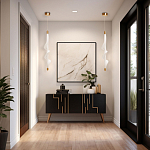 Люстра с белым скрученным плафоном Golden Swirl варинант исполнения - 10 | Loft Concept в Краснодаре