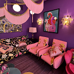 Картина Фламинго вышивка бисер Flamingo Beaded Wall Art варинант исполнения - 1 | Loft Concept в Краснодаре