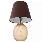 Настольная лампа с тканевым абажуром на овальном основании Lampshade on Oval Base варинант исполнения - 2 | Loft Concept в Краснодаре