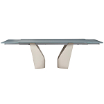 Стол обеденный раскладной со стеклянной столешницей Futuristic Table варинант исполнения - 2 | Loft Concept в Краснодаре