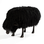 Банкетка Овечка черная Sheep Bench Black head down варинант исполнения - 2 | Loft Concept в Краснодаре