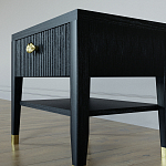 Прикроватная тумбочка с ящиком Elsa Dreams Black варинант исполнения - 3 | Loft Concept в Краснодаре