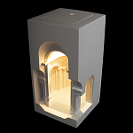 Встраиваемый в стену гипсовый светильник под покраску с арками и рельефными колоннами Antiquity Athena варинант исполнения - 3 | Loft Concept в Краснодаре