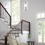 Бра с цилиндрическим тканевым абажуром белого цвета Feiss варинант исполнения - 2 | Loft Concept в Краснодаре