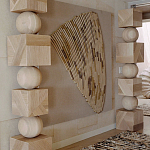 Декор настенный в Эко стиле рафия Malibu wall panel варинант исполнения - 1 | Loft Concept в Краснодаре