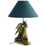Настольная лампа с абажуром Дракон Green Dragon Синий абажур варинант исполнения - 1 | Loft Concept в Краснодаре