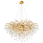 Люстра подвесная с прозрачными стеклянными подвесками в форме капель Диаметр 100 см Droplet Chandelier варинант исполнения - 4 | Loft Concept в Краснодаре