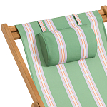 Шезлонг из акации и ткани Venezuela варинант исполнения - 8 | Loft Concept в Краснодаре