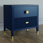 Тумба прикроватная с двумя ящиками Elsa Dreams Blue варинант исполнения - 1 | Loft Concept в Краснодаре