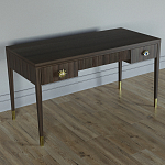 Письменный стол Elsa Dreams Walnut Шпон дерево с двумя ящиками варинант исполнения - 2 | Loft Concept в Краснодаре