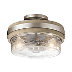 Потолочный светильник с прозрачным стеклянным плафоном с эффектом пузырьков Kichler варинант исполнения - 1 | Loft Concept в Краснодаре