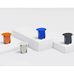 Matis журнальный столик красный из металла и кожи варинант исполнения - 2 | Loft Concept в Краснодаре