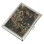 Портсигар на 10 сигарет с газовой зажигалкой из натурального камня Эвдиалит Stone Cigarettes Cases варинант исполнения - 1 | Loft Concept в Краснодаре