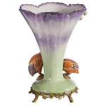 Ваза с цесарками из фарфора с бронзовыми элементами Garden of Eden варинант исполнения - 2 | Loft Concept в Краснодаре