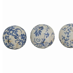  Набор керамических шаров с синей росписью Oriental Blue & White Ornament Vases варинант исполнения - 3 | Loft Concept в Краснодаре