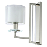 Бра с геометрическим каркасом из металла и цилиндрическим стеклянным плафоном Laurent варинант исполнения - 1 | Loft Concept в Краснодаре