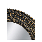 Зеркало круглое с текстурированным дизайном рамы Helios варинант исполнения - 4 | Loft Concept в Краснодаре