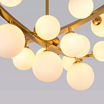 Люстра подвесная фигурная с белыми лампами в форме шара Felicitat варинант исполнения - 3 | Loft Concept в Краснодаре
