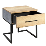 Тумба прикроватная с ящиком в стиле лофт Urban Style Space 2 варинант исполнения - 4 | Loft Concept в Краснодаре