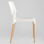Пластиковый стул на ножках из массива бука Ferret White 4 шт варинант исполнения - 4 | Loft Concept в Краснодаре