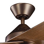 Потолочный вентилятор с тремя угловатыми лопастями Kichler варинант исполнения - 2 | Loft Concept в Краснодаре