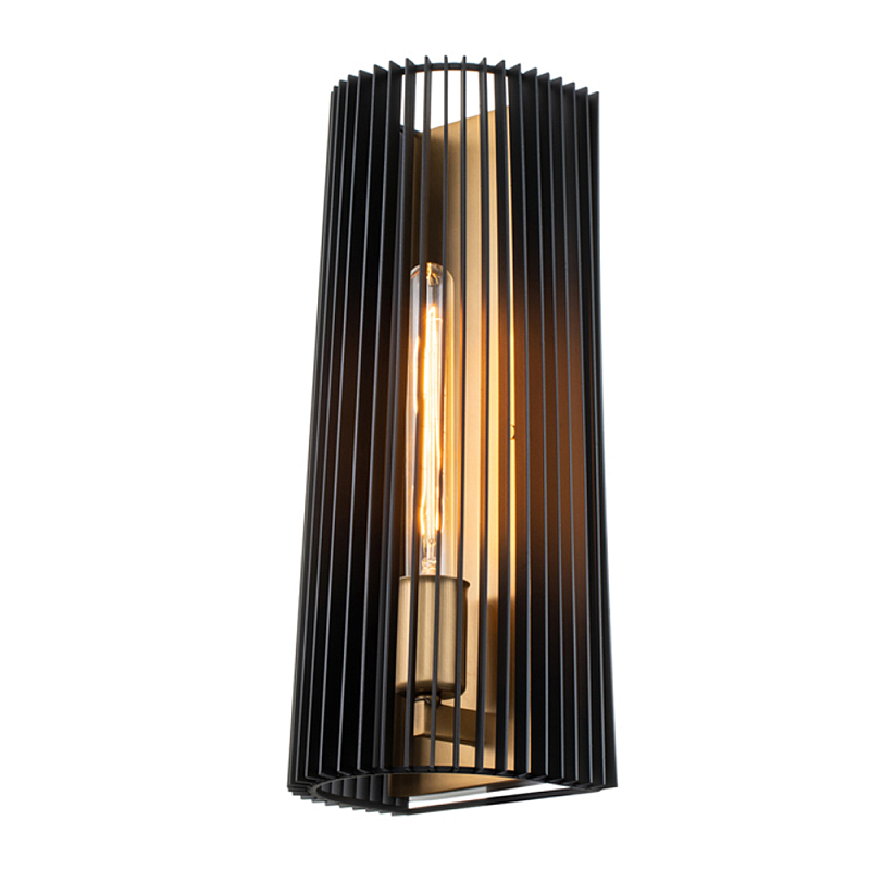 Бра с черными вертикальными линиями Kichler Латунь Черный в Краснодаре | Loft Concept 
