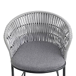 Стул барный с декоративным плетением на спинке и подлокотниках Chair Weave варинант исполнения - 5 | Loft Concept в Краснодаре