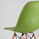 Пластиковый стул на ножках из массива бука Eames Green варинант исполнения - 3 | Loft Concept в Краснодаре