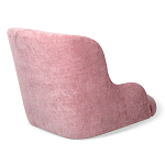 Стул с мягкой розовой обивкой из велюра и подъемно-поворотным механизмом на черных колесиках Harper Pink варинант исполнения - 3 | Loft Concept в Краснодаре