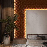 Гипсовая 3D Панель M-43 варинант исполнения - 1 | Loft Concept в Краснодаре