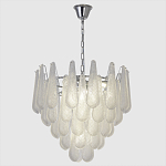 Люстра с подвесками из рифленного стекла в форме капель Textured Glass Chandelier варинант исполнения - 1 | Loft Concept в Краснодаре