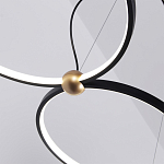 Люстра подвесная светодиодная черный металл Ring Horizontal варинант исполнения - 14 | Loft Concept в Краснодаре