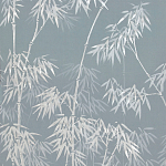 Обои ручная роспись Distant Bamboo Special Colourway on Azure Cobalt painted Xuan paper варинант исполнения - 2 | Loft Concept в Краснодаре