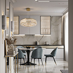 Круглая люстра с хрустальным декором Langlais Crystal Brass Chandelier варинант исполнения - 3 | Loft Concept в Краснодаре