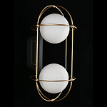 Бра настенное с 2 белыми плафонами Karina варинант исполнения - 3 | Loft Concept в Краснодаре