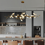 Люстра в виде золотой ветки с цветами и птичками Marvelous Garden варинант исполнения - 6 | Loft Concept в Краснодаре