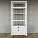 Стеллаж со стеклянными полками Elsa Dreams White варинант исполнения - 6 | Loft Concept в Краснодаре