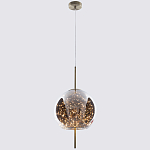 Подвесной светильник с гирляндой внутри круглого стеклянного плафона Garland Glass Hanging Lamp варинант исполнения - 2 | Loft Concept в Краснодаре