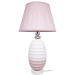 Настольная лампа керамическая Pink lampshade варинант исполнения - 2 | Loft Concept в Краснодаре